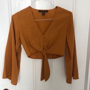 Forever 21 Contemporary Mustard Top